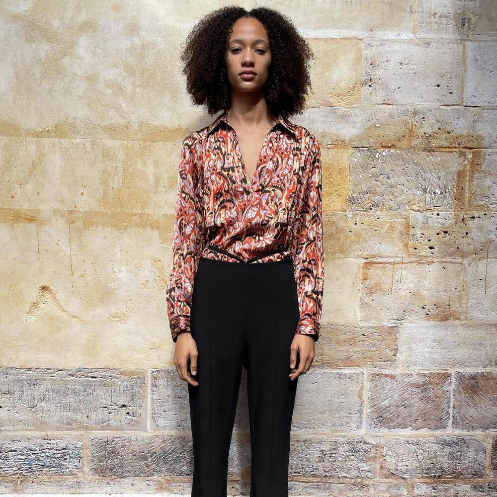 🆕 ZARA FLOWY PRINTED BLOUSE | ZARA BLOUSE